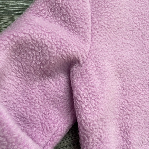 T by Talbots | High Low Cozy Sherpa Full Zip Jacket Violet Tulle Purple Jo5375 - Picture 5 of 10